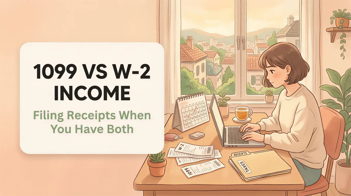 1099 vs W-2 Income: Filing Receipts When You Have Both