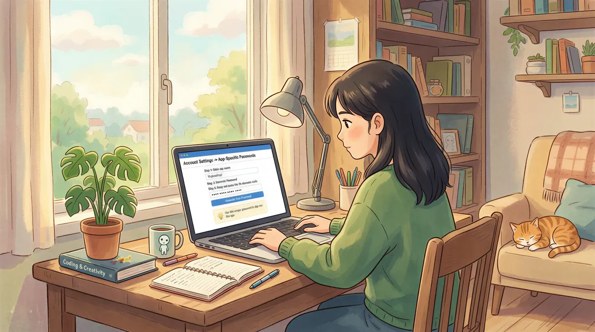 Generating an app-specific password at appleid.apple.com for iCloud Mail access