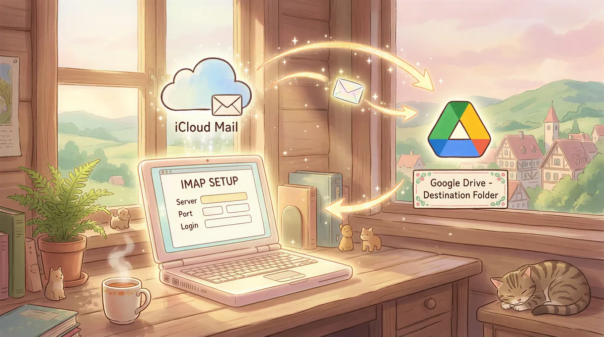 AutoFileEmail pivots from iCloud to Google Drive for automated filing