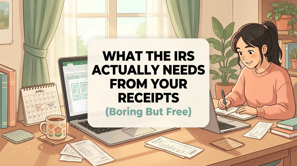 What the IRS Actually Needs From Your Receipts (Boring But Free)