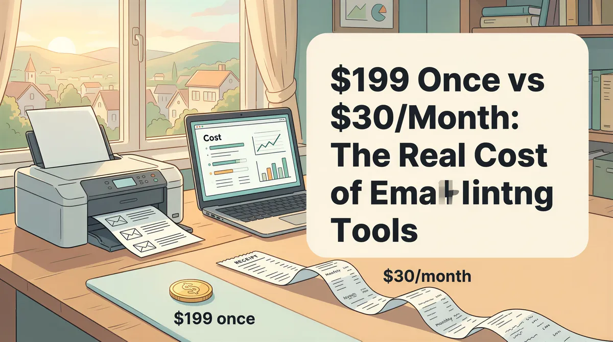 $199 Once vs $30/Month: The Real Cost of Email Printing