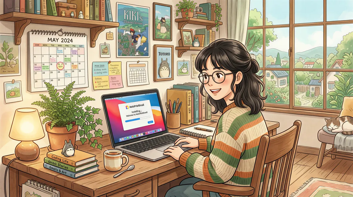 User installing AutoPrintEmail on their computer