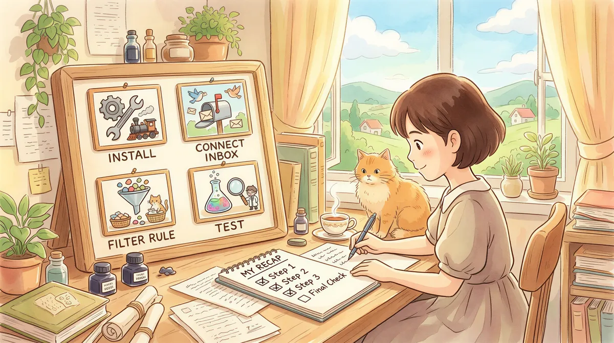 TL;DR quick recap illustration for auto print calendars