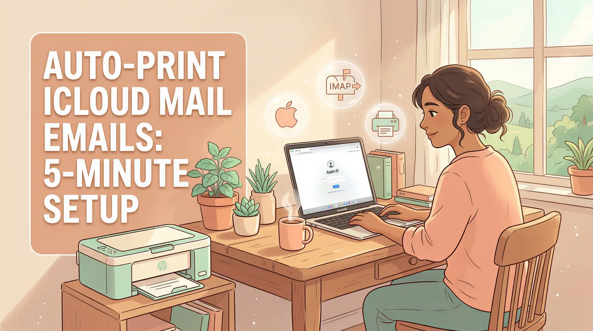 Auto-Print iCloud Mail Emails: 5-Minute Setup
