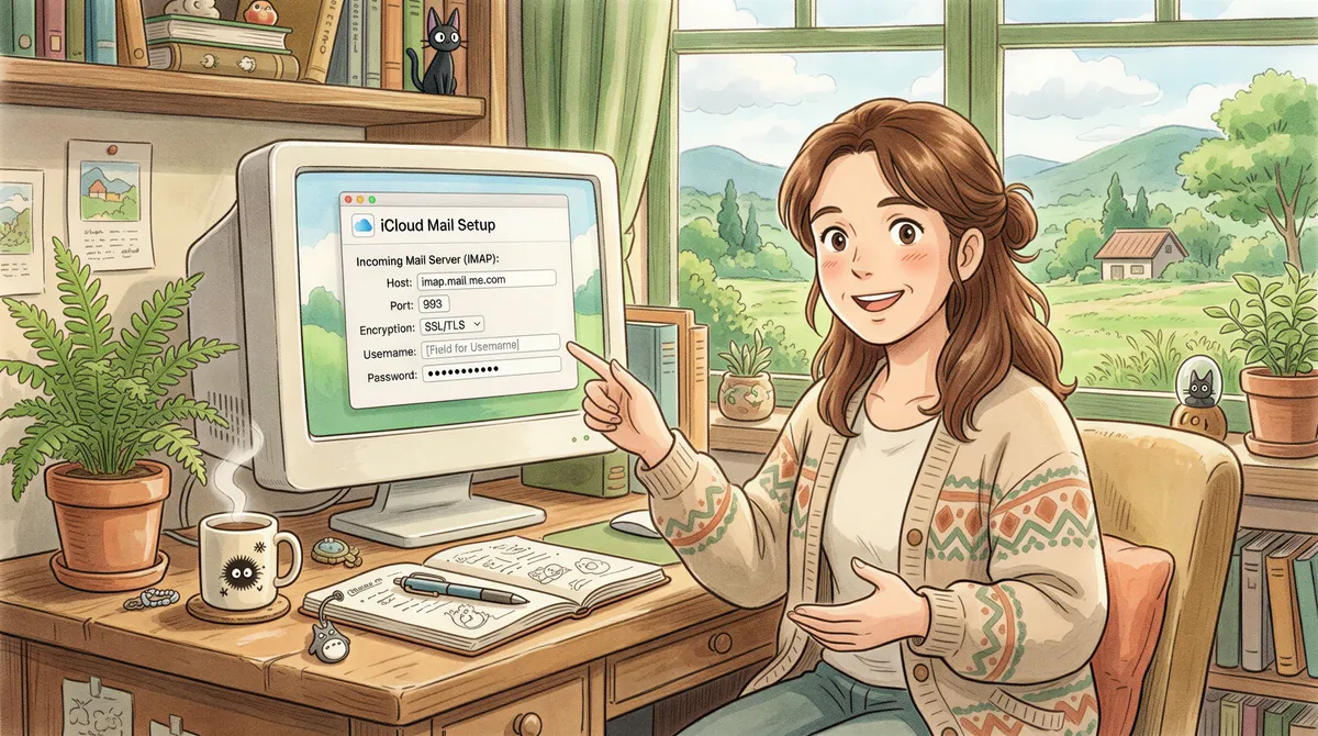 Configuring IMAP settings for iCloud in AutoPrintEmail