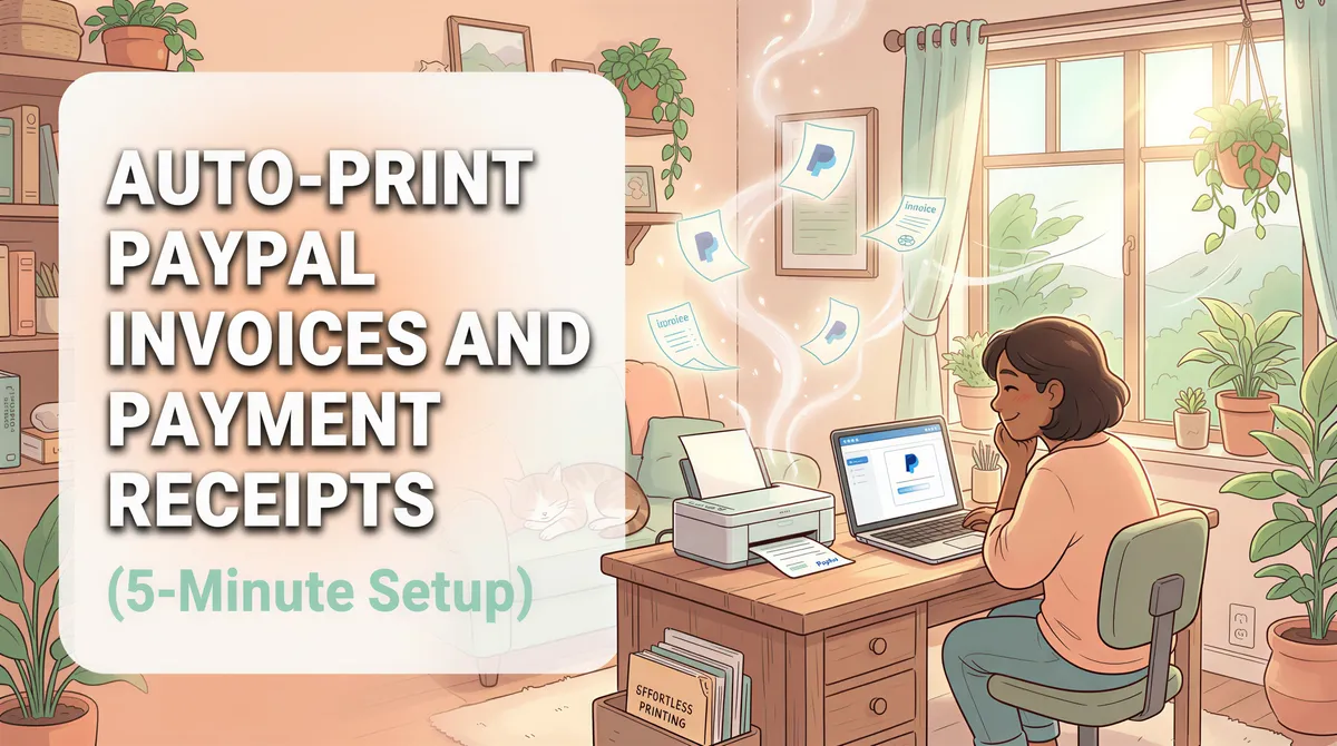Auto-Print PayPal Invoices and Payment Receipts (5-Minute Setup)