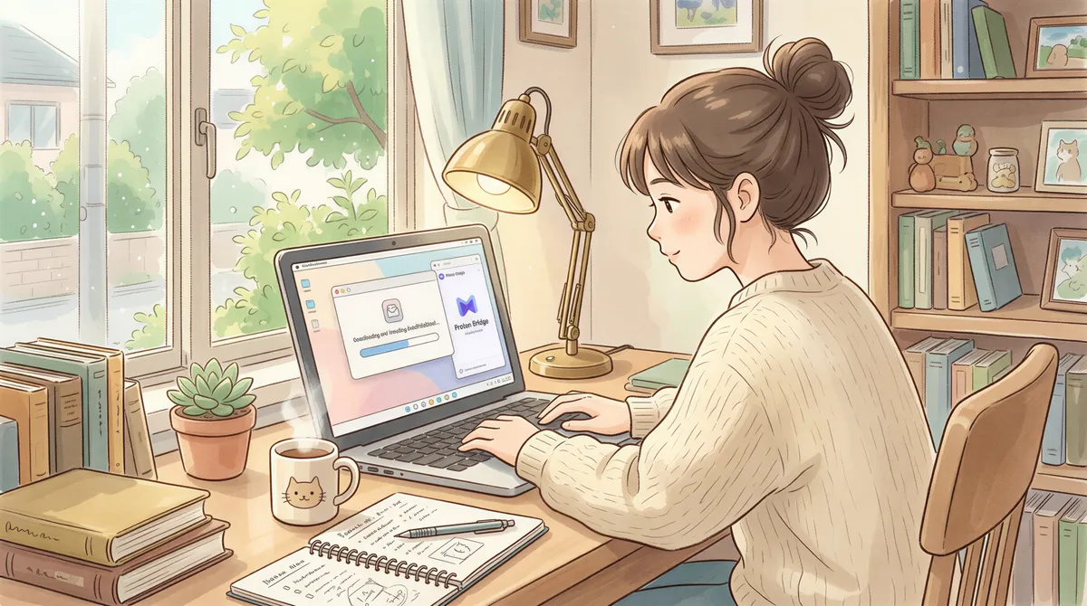 AutoPrintEmail installation scene with a computer and printer