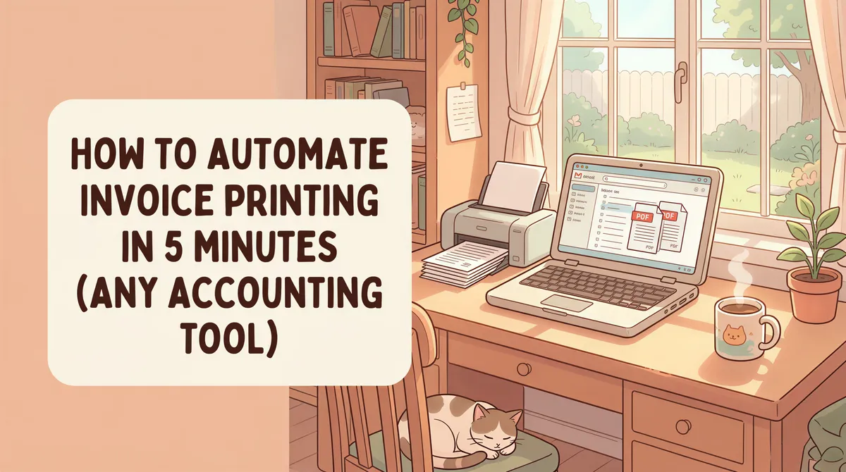 How to Automate Invoice Printing in 5 Minutes across any accounting tool