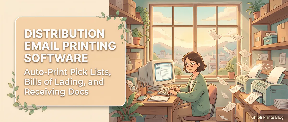 Distribution Email Printing Software: Bills of Lading