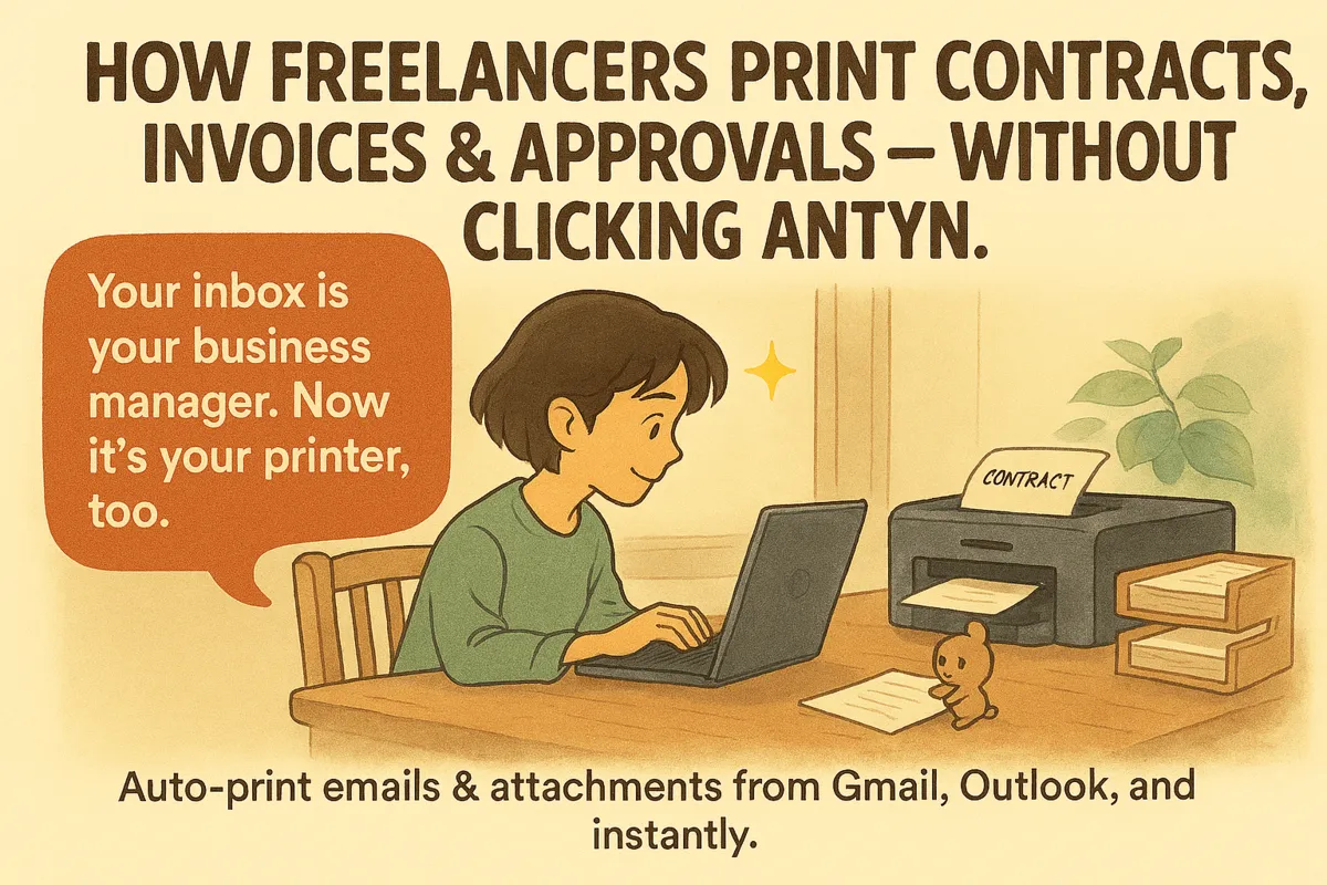 How Freelancers Print Contracts, Invoices & Approvals — Without Clicking Anything