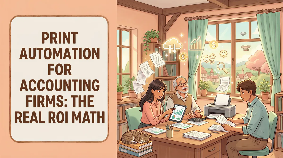 Print Automation for Accounting Firms: The Real ROI Math