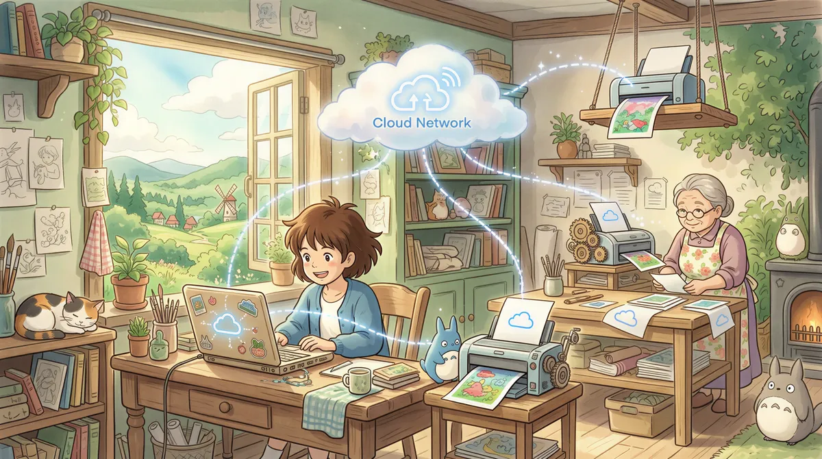 Cloud print services connecting office printers to the cloud