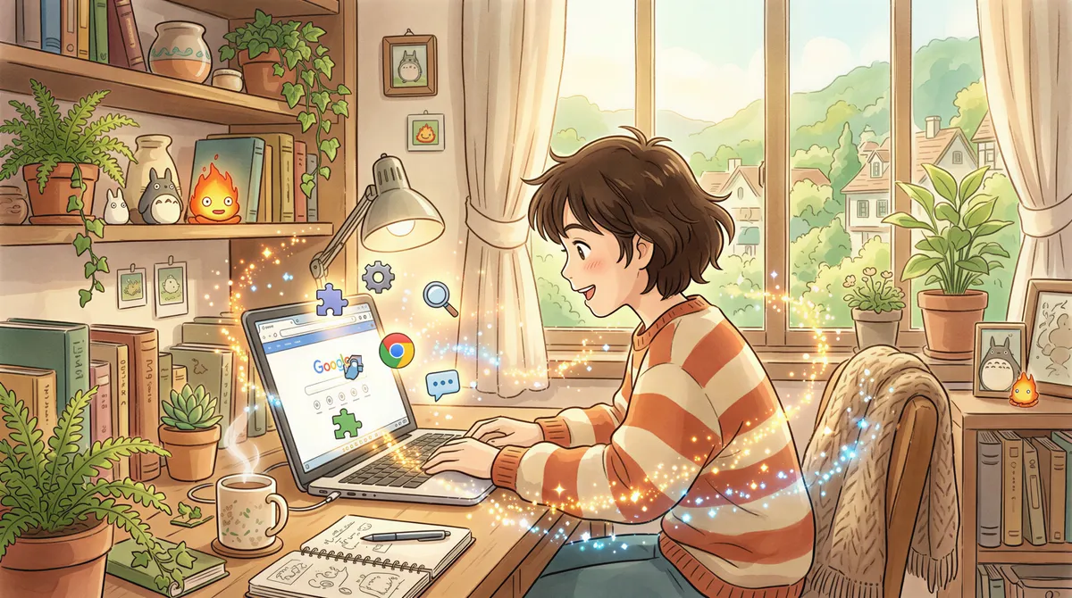 Browser extensions for bulk print depicted as magical tools