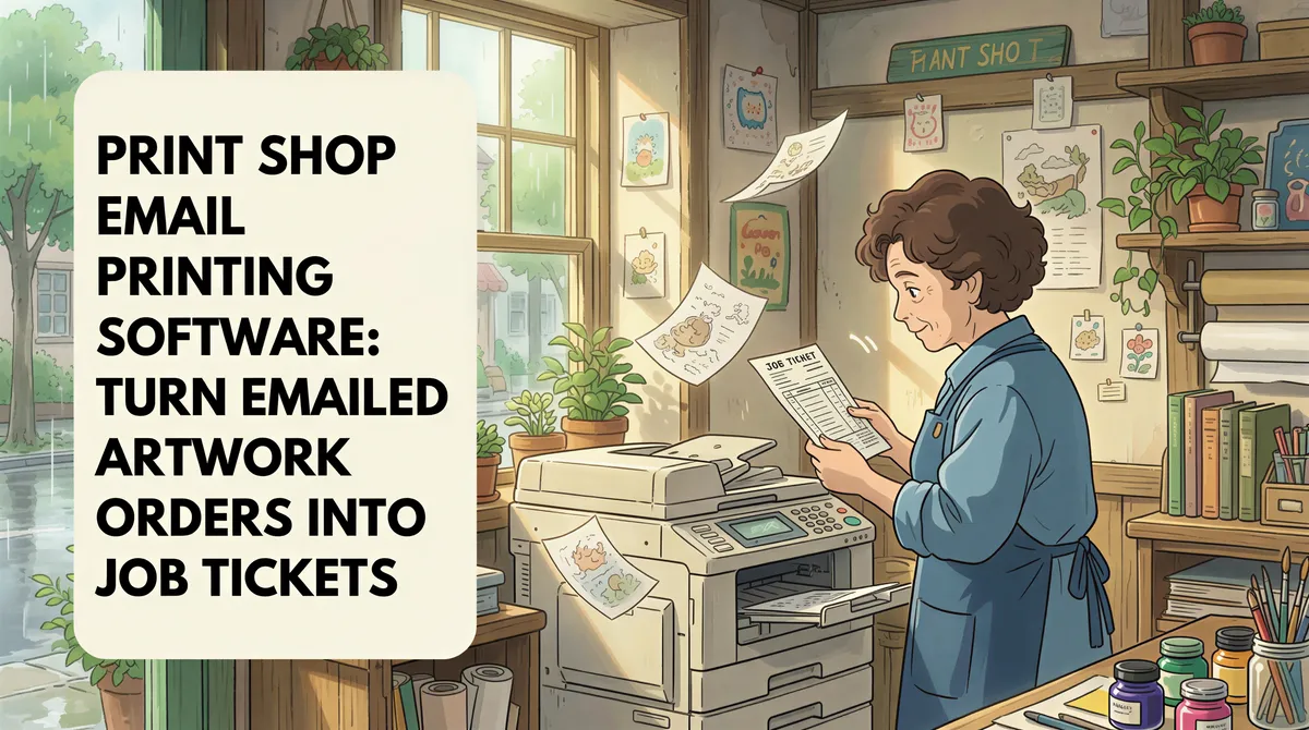 Print Shop Email Printing: Artwork Orders to Job Tickets