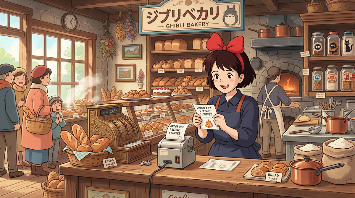 Kitchen ticket printing out automatically from an order form workflow