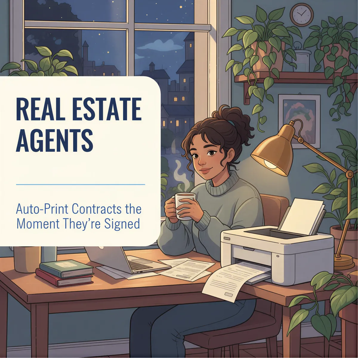 Real Estate Agents: Auto-Print Contracts the Moment They're Signed