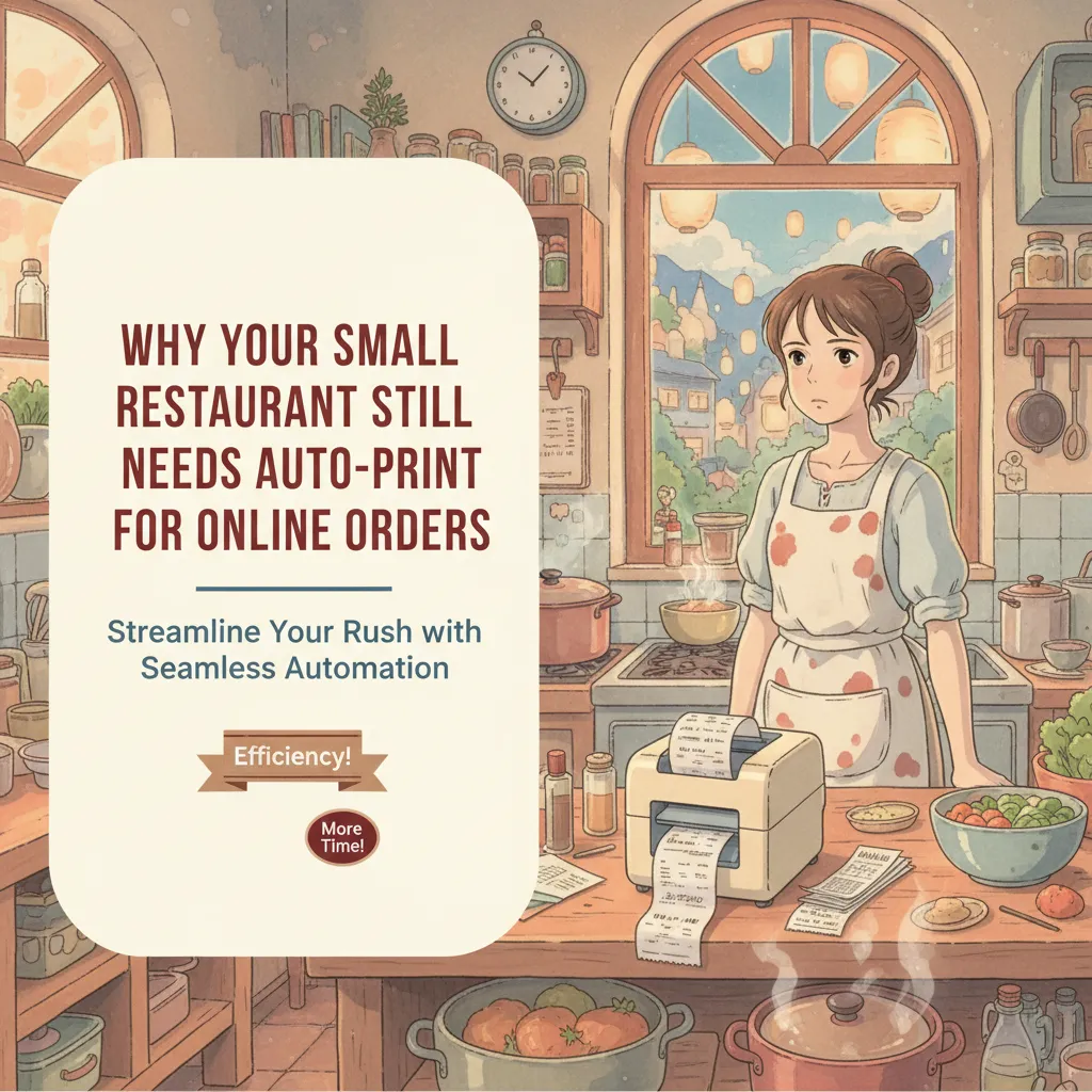 Why Your Small Restaurant Still Needs Auto-Print for Online Orders