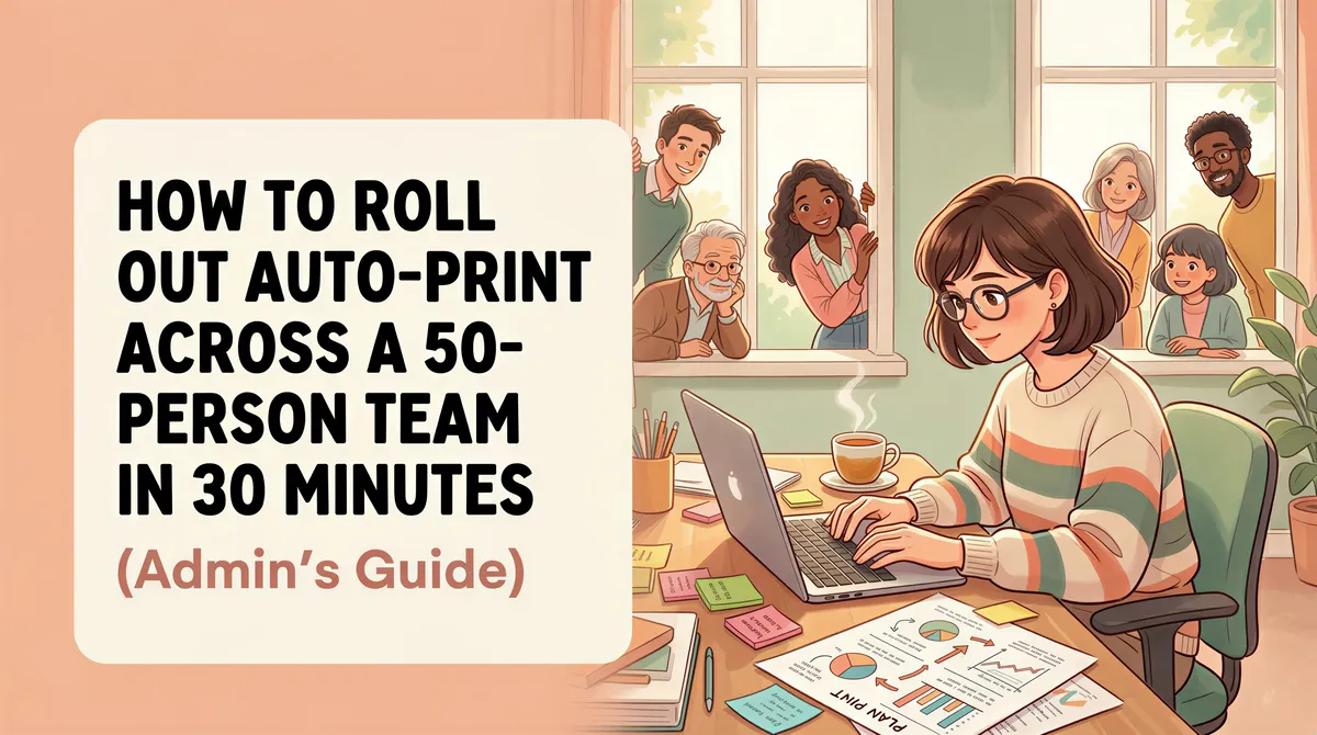How to Roll Out Auto-Print Across a 50-Person Team in 30 Minutes (Admin's Guide)