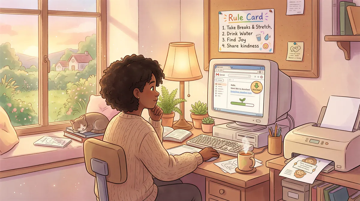 Steps to set up AutoPrintEmail: download, connect, create rule, print