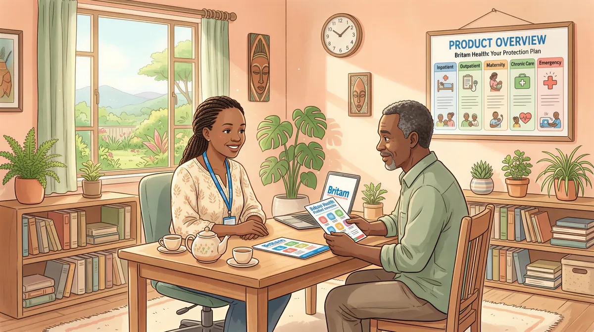 Britam health insurance product overview for agents in Kenya
