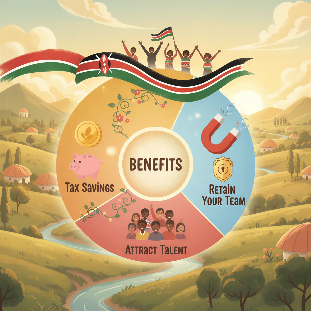 Kenya corporate health insurance benefits diagram