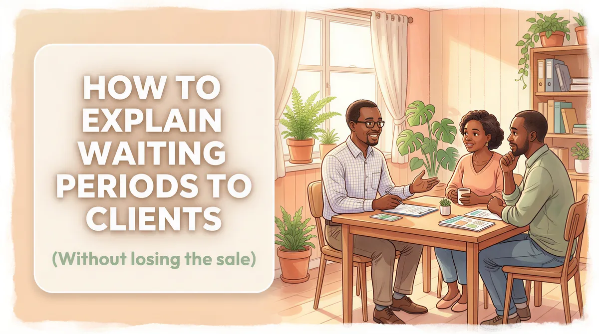 Explaining Waiting Periods Without Losing the Sale