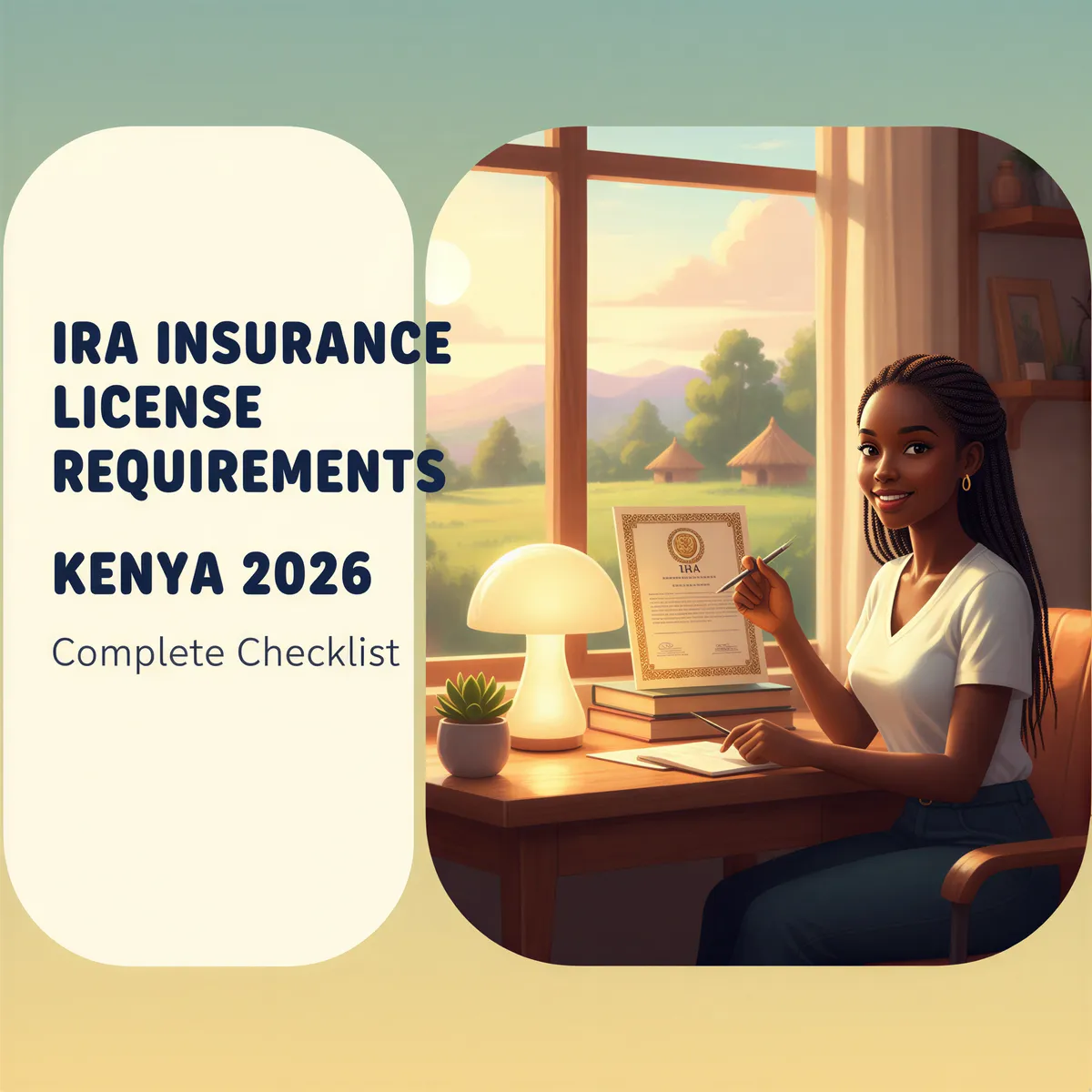 Banner image for IRA Insurance License Requirements Kenya 2026 in Studio Ghibli style