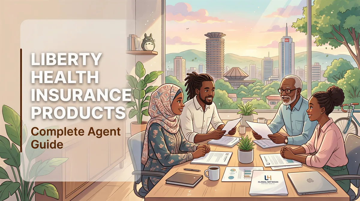 Liberty Kenya Health Insurance banner for complete agent guide