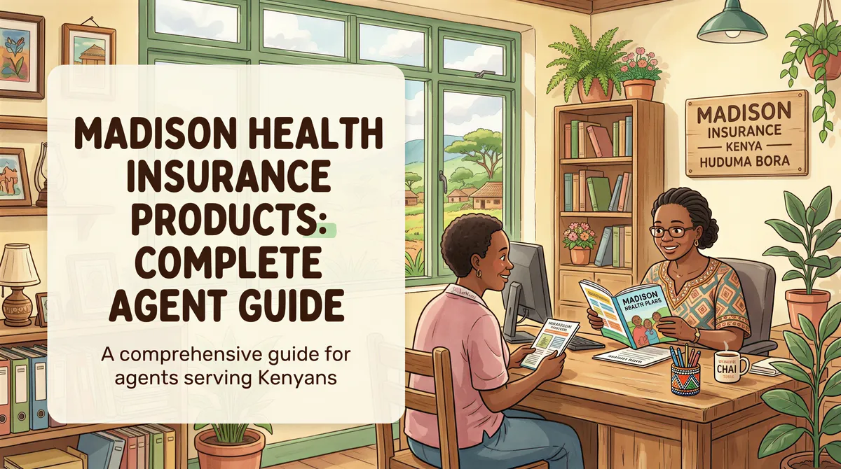 Madison Health Insurance: Complete Agent Guide banner for Kenyan market