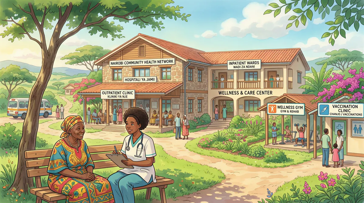 Inpatient, outpatient, and wellness coverage options visualization