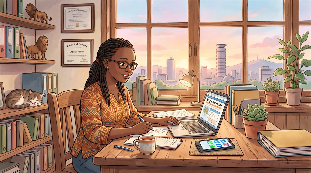 Kenyan insurance agent building visibility on social media
