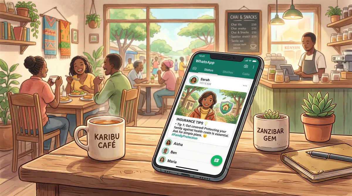 WhatsApp Status content ideas for Kenyan insurance agents
