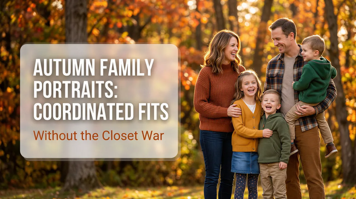 Autumn Family Portraits: Coordinated Fits Without the Closet War
