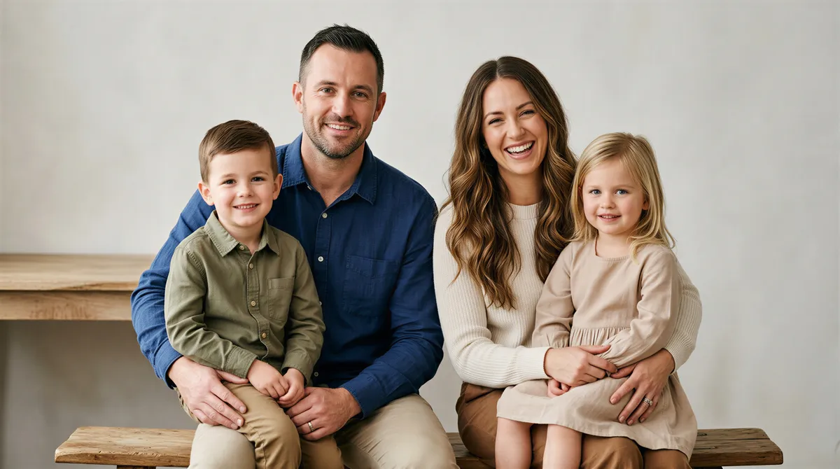The Classic Family Lineup for holiday cards