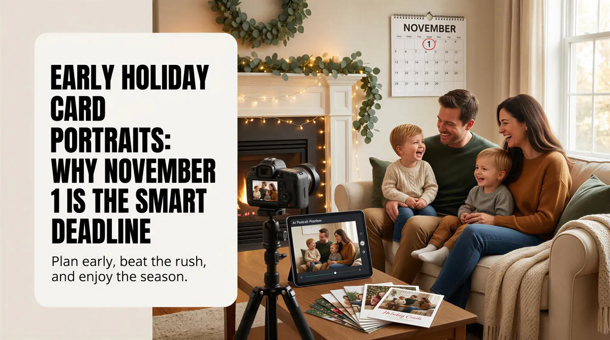 Early holiday card portraits: Why November 1 Is the Smart Deadline