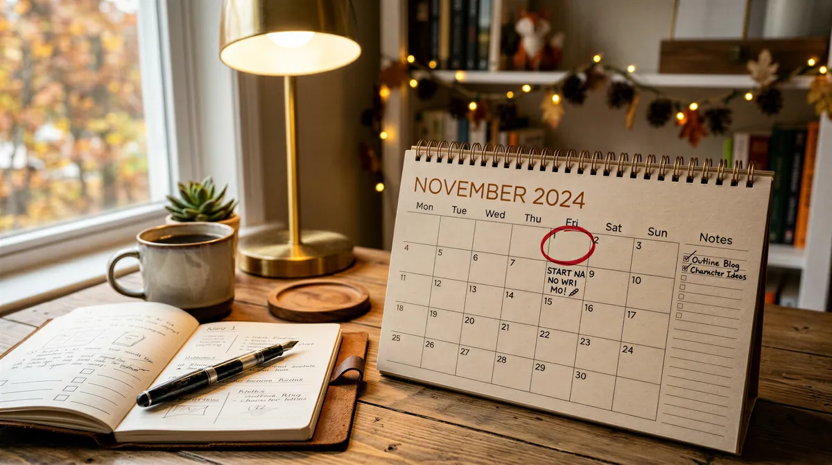 Calendar highlighting November 1 as the deadline for holiday cards