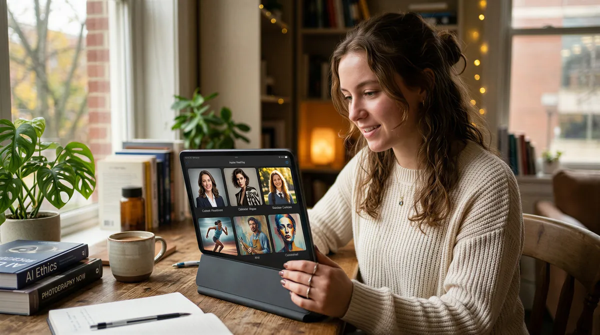 AI portraits unleash diverse looks for seniors