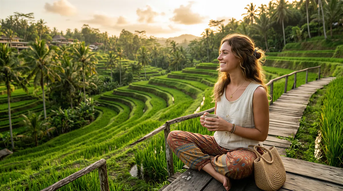 The Bali Rice Terrace travel portrait