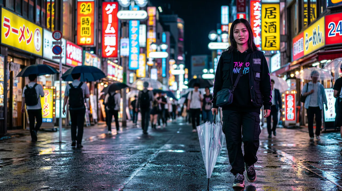 The Tokyo Neon Night travel portrait