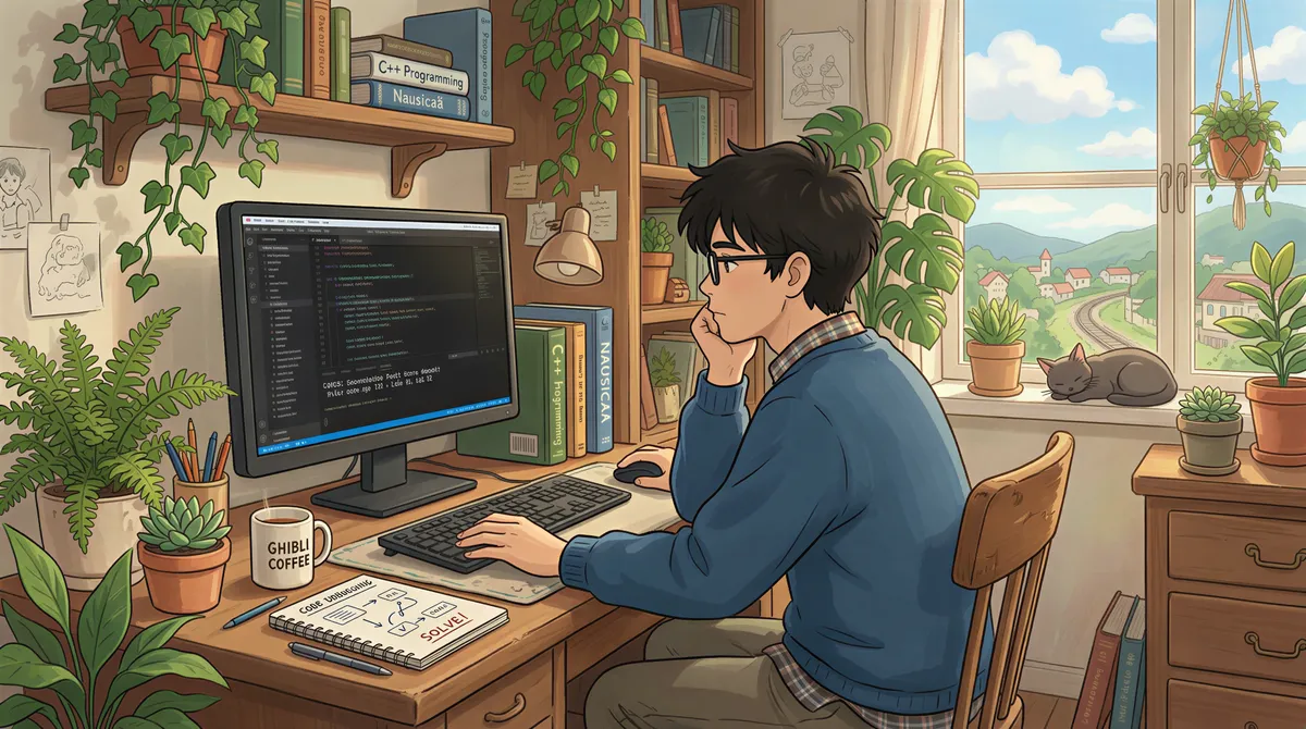 Developer reading unaudited client error message on screen with concerned expression