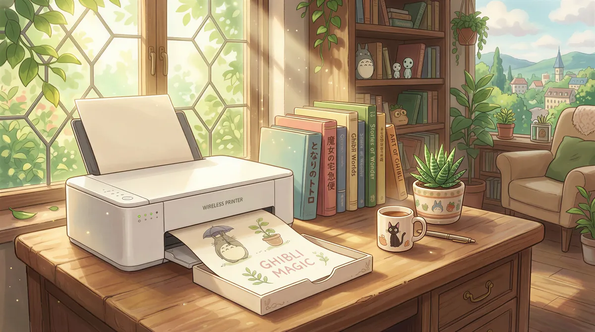 Paper coming out of a wireless printer as a modern replacement for ePrint