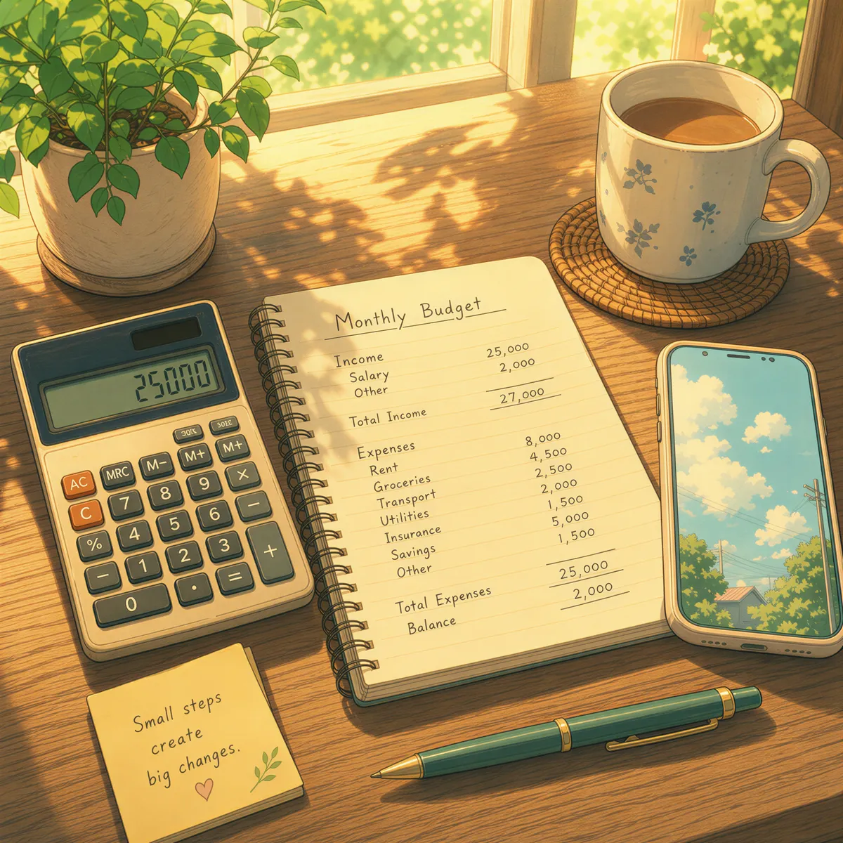 Calculator and smartphone representing subscription cost comparison for print station software