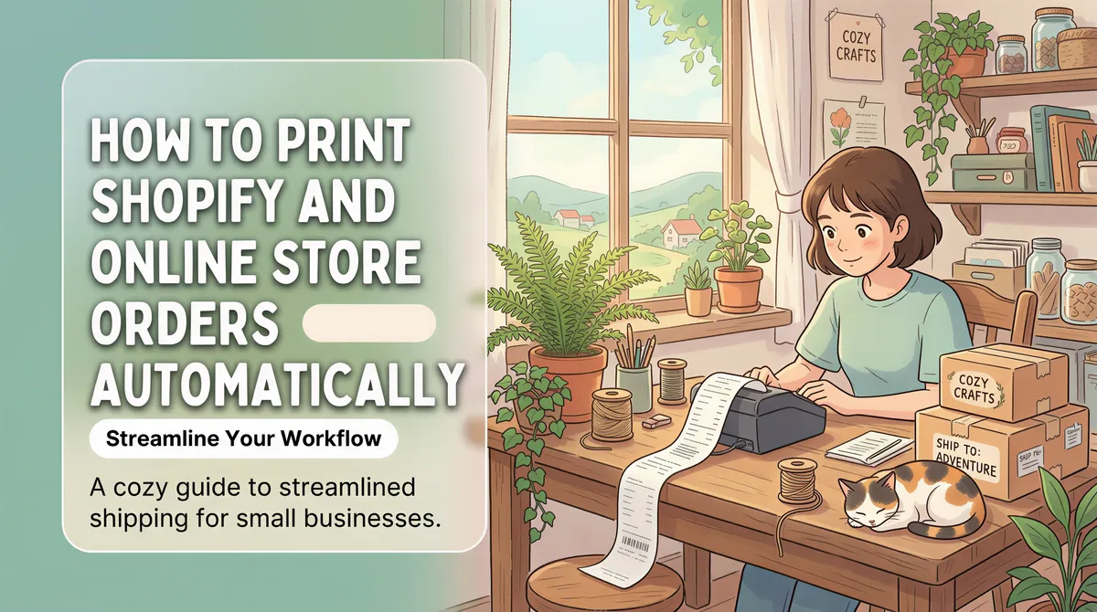 How to Print Shopify and Online Store Orders Automatically