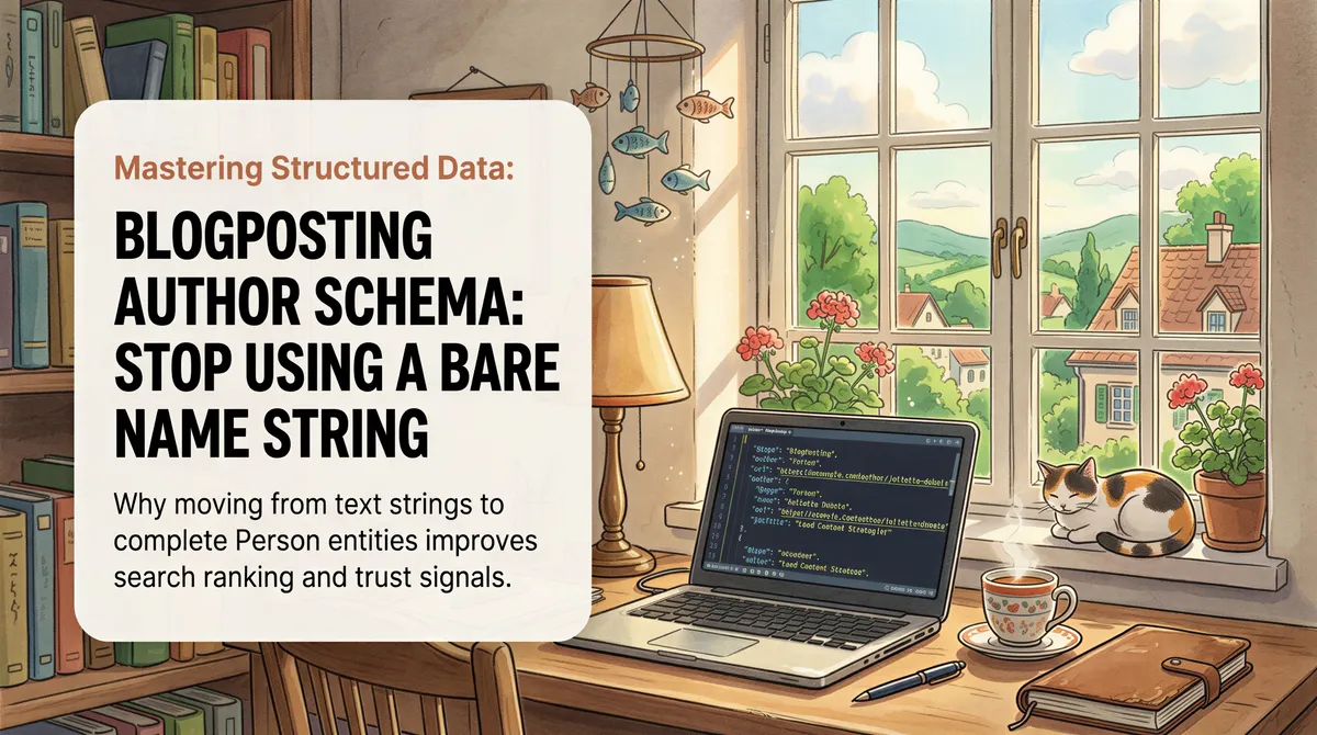 BlogPosting Author Schema: Stop Using a Bare Name String