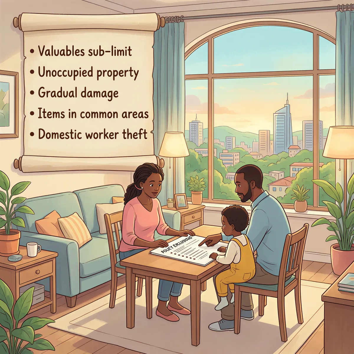 Common exclusions to watch out for in tenant contents insurance in Kenya