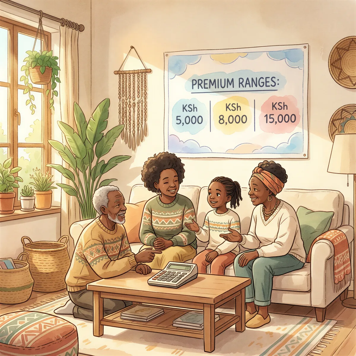 Tenant contents insurance cost examples in Kenya with premiums