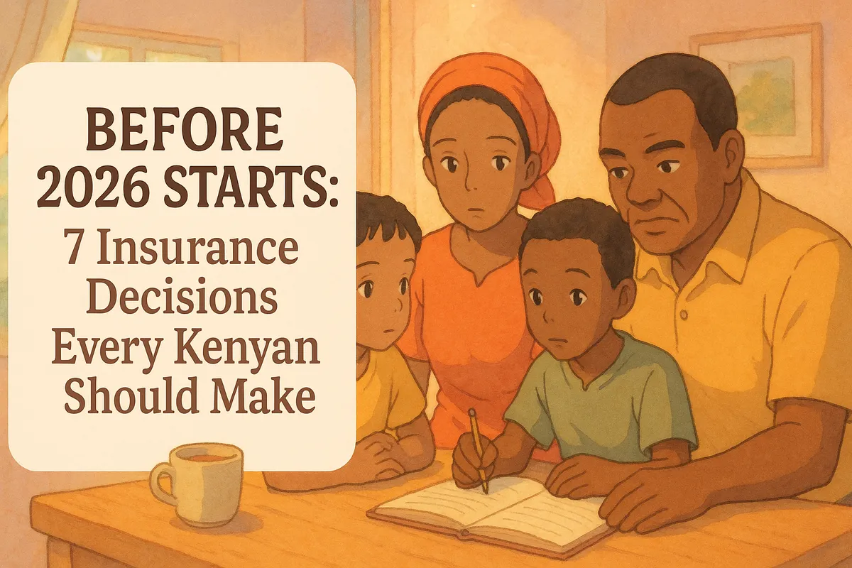 Kenyan family making insurance decisions before 2026.