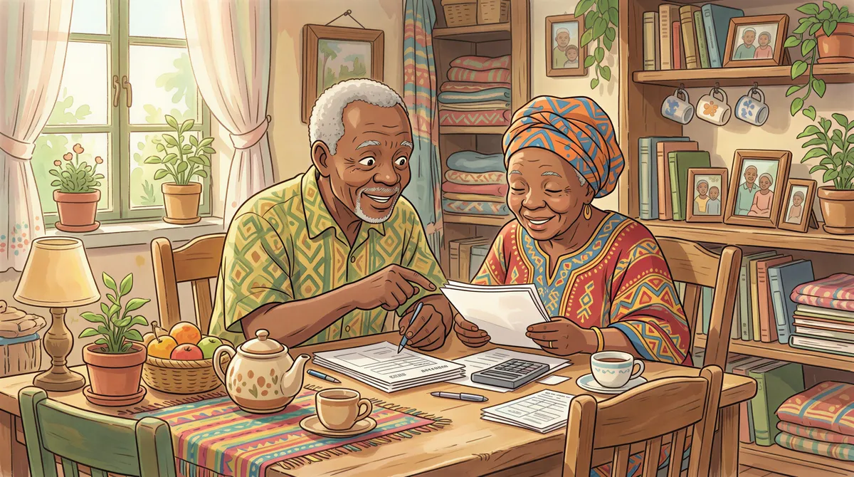 Parents covered under a last expense policy paid by their child in Kenya