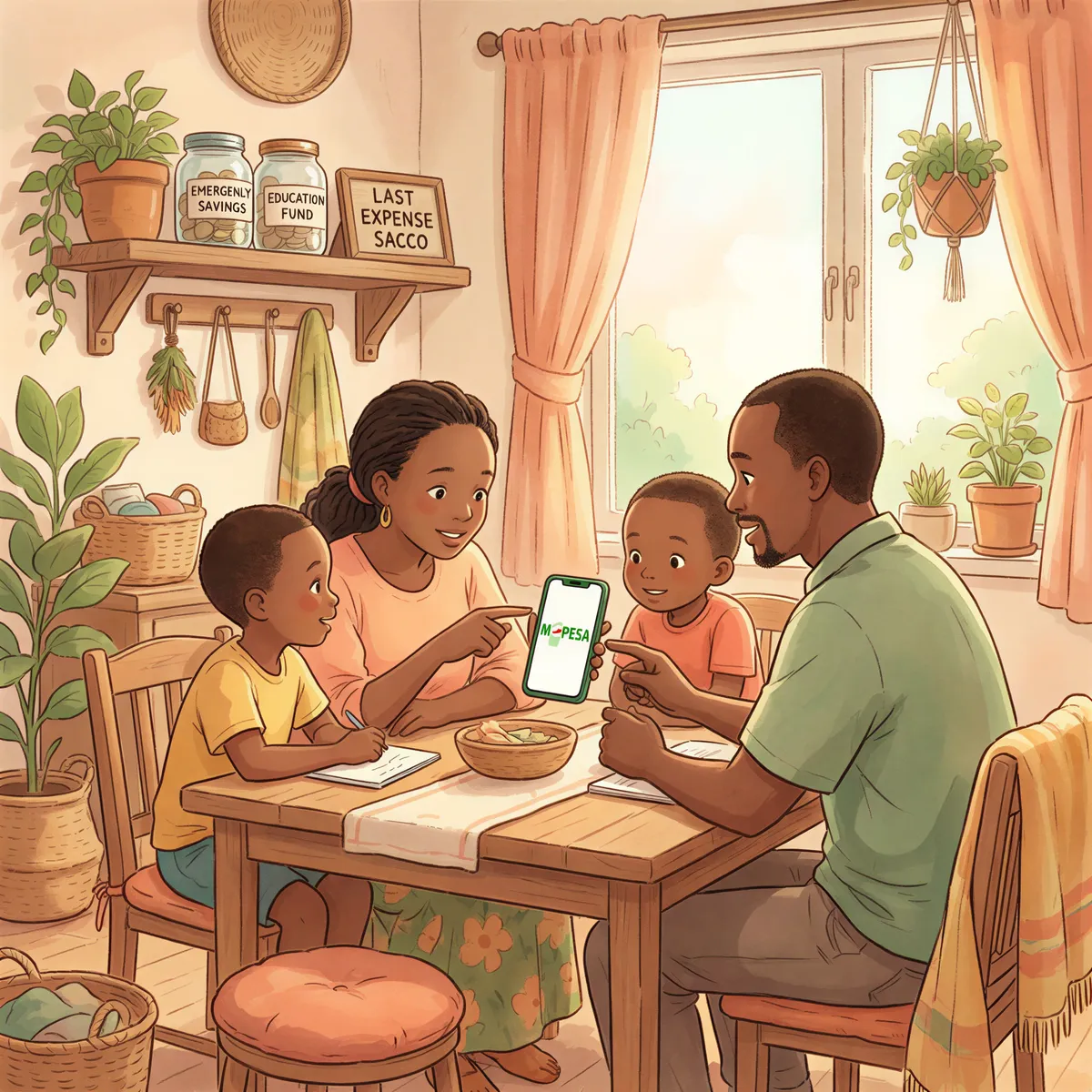 Family exploring alternative options to life insurance for parents over 60 in Kenya