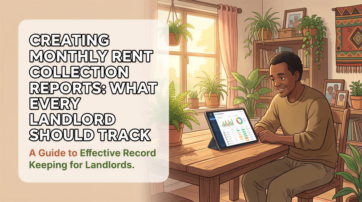 Creating monthly rent collection reports for landlords